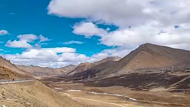 8K延时中国西藏东达山电缆高原风光视频的预览图